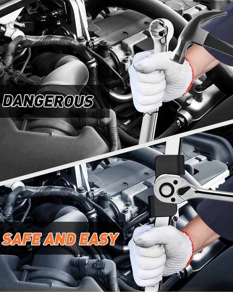 QUICKWOLF Wrench Extender Tool and Wrench Extender Tool Bar, Universal Wrench Extension Tool for Mechanics and Automotive Repairs with 1/2 Inch Hole - Image 5